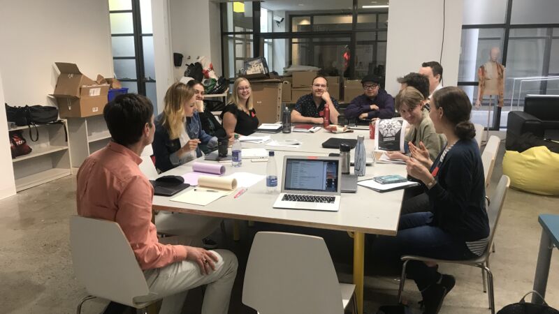 NACDI research fellow on-site at the Montreal Museum of Fine Arts for the Global Engagement of Museums in Canada project.