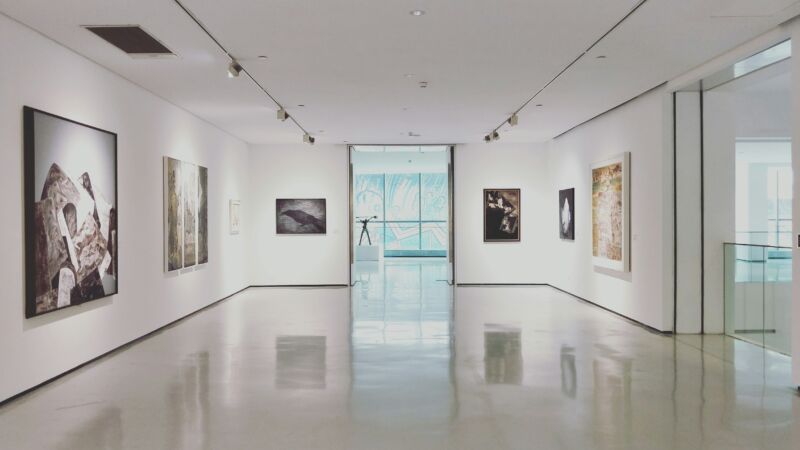 Art gallery interior